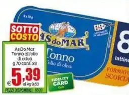 Elite As Do Mar Tonno all'olio di oliva offerta