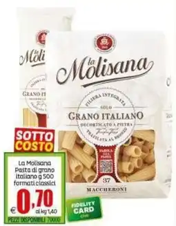 Elite La Molisana Pasta di grano italiano offerta