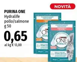 Famila Superstore Purina One Hydraulife pollo/salmone offerta