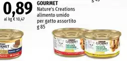 Famila Superstore Gourmet Nature's Creations alimento umido per gatto assortito offerta
