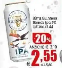 Elite Birra Guinness Blonde Ipa offerta