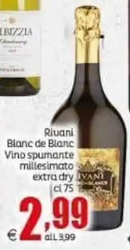 Elite Rivani Blanc de Blanc Vino spumante millesimato extra dry offerta