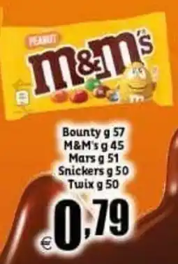 Elite Bounty M&M's Mars Snickers Twix offerta