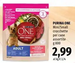 Famila Superstore Purina One Mini/Small crocchette per cane assortite offerta
