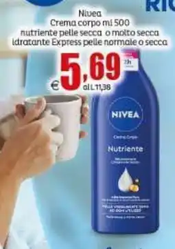 Elite Nivea Crema corpo Nutriente offerta