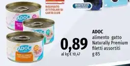 Famila Superstore Adoc alimento gatto Naturally Premium filetti assortiti offerta