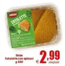 Elite Selax Cotolette con spinaci offerta