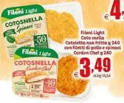 Elite Fileni Light Cotosnella Spinaci offerta