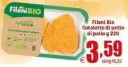 Elite Fileni Bio Cotolette di petto di pollo offerta