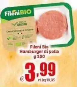 Elite Fileni Bio Hamburger di pollo offerta