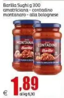 Elite Barilla Sughì amatriciana - contadino montanaro - alla bolognese offerta