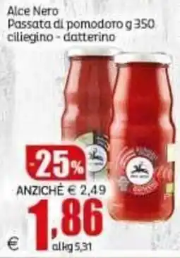 Elite Alce Nero Passata di pomodoro offerta