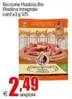Elite Riccone Piadina Bio Piadina Integrale offerta