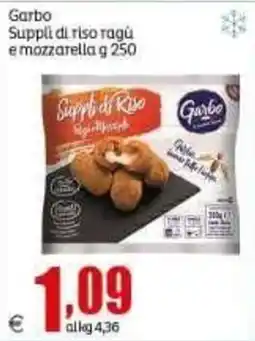 Elite Garbo Supplì di riso ragù e mozzarella offerta