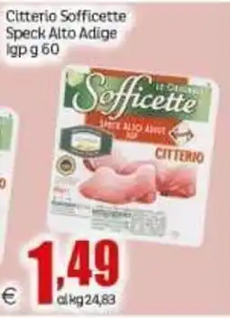 Elite Citterio Sofficette Speck Alto Adige offerta