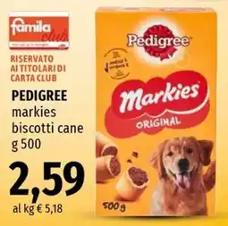 Famila Superstore Pedigree markies biscotti cane offerta