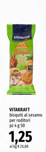Famila Superstore Vitakraft biscotti al sesamo per roditori offerta