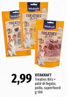 Famila Superstore Vitakraft Treaties Bits + patè di fegato, pollo, superfoord offerta