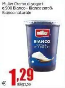 Elite Muller Crema di yogurt Bianco offerta