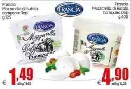 Elite Mozzarella di bufala campana Dop Francia offerta