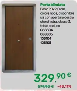 Bricoware Porta blindata Basic offerta