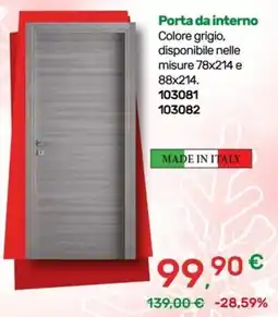 Bricoware Porta da interno offerta