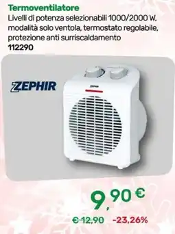 Bricoware Zephir Termoventilatore offerta