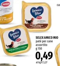 Famila Superstore Selex amico mio paté per cane offerta