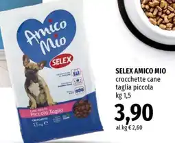 Famila Superstore Selex Amico Mio crocchette cane taglia piccola offerta