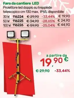 Bricoware Faro da cantiere LED offerta