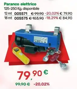 Bricoware Paranco elettrico offerta