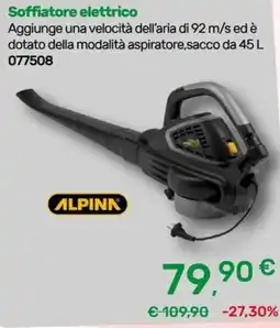 Bricoware Soffiatore elettrico Alpink offerta