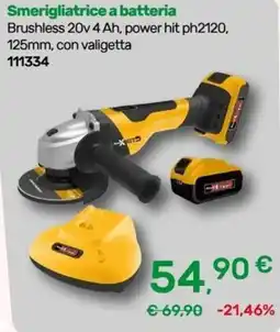 Bricoware Smerigliatrice a batteria X-RIT offerta