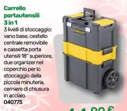 Bricoware Carrello portautensili Stanley 3 in 1 offerta