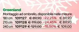 Bricoware Montaggio ad ombrello Greenland offerta