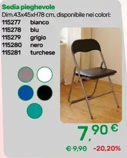 Bricoware Sedia pieghevole offerta