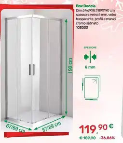 Bricoware Box Doccia offerta