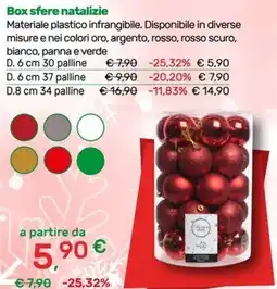 Bricoware Box sfere natalizie offerta