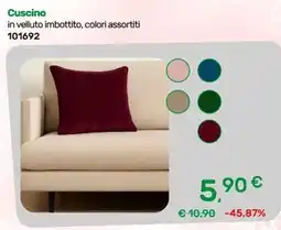 Bricoware Cuscino in velluto imbottito offerta