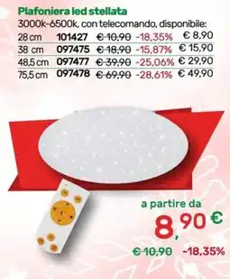 Bricoware Plafoniera led stellata offerta