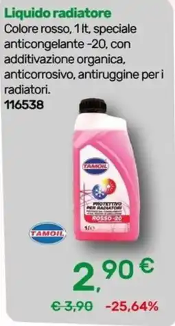 Bricoware Liquido radiatore Tamoil offerta