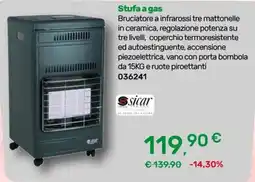 Bricoware Stufa a gas Sicar offerta