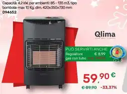 Bricoware Qlima riscaldatore a gas offerta