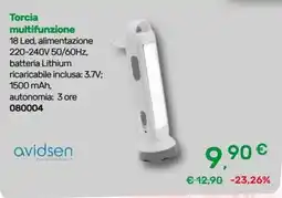 Bricoware Torcia multifunzione avidsen offerta