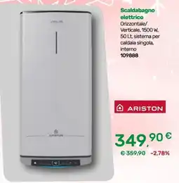 Bricoware Scaldabagno elettrico Ariston offerta