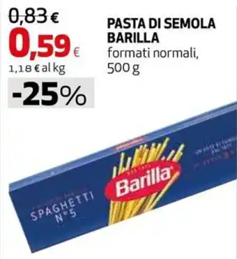 Coop Master Alleanza 3.0 Pasta di semola Barilla offerta