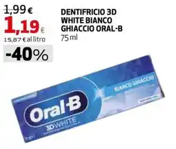 Coop Master Alleanza 3.0 Dentifricio 3D White Bianco Ghiaccio Oral-B offerta