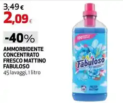 Coop Master Alleanza 3.0 Ammorbidente concentrato fresco mattino Fabuloso offerta