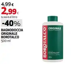 Coop Master Alleanza 3.0 Bagnodoccia originale Borotalco offerta