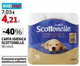 Coop Master Alleanza 3.0 Carta igienica Scottonelle offerta